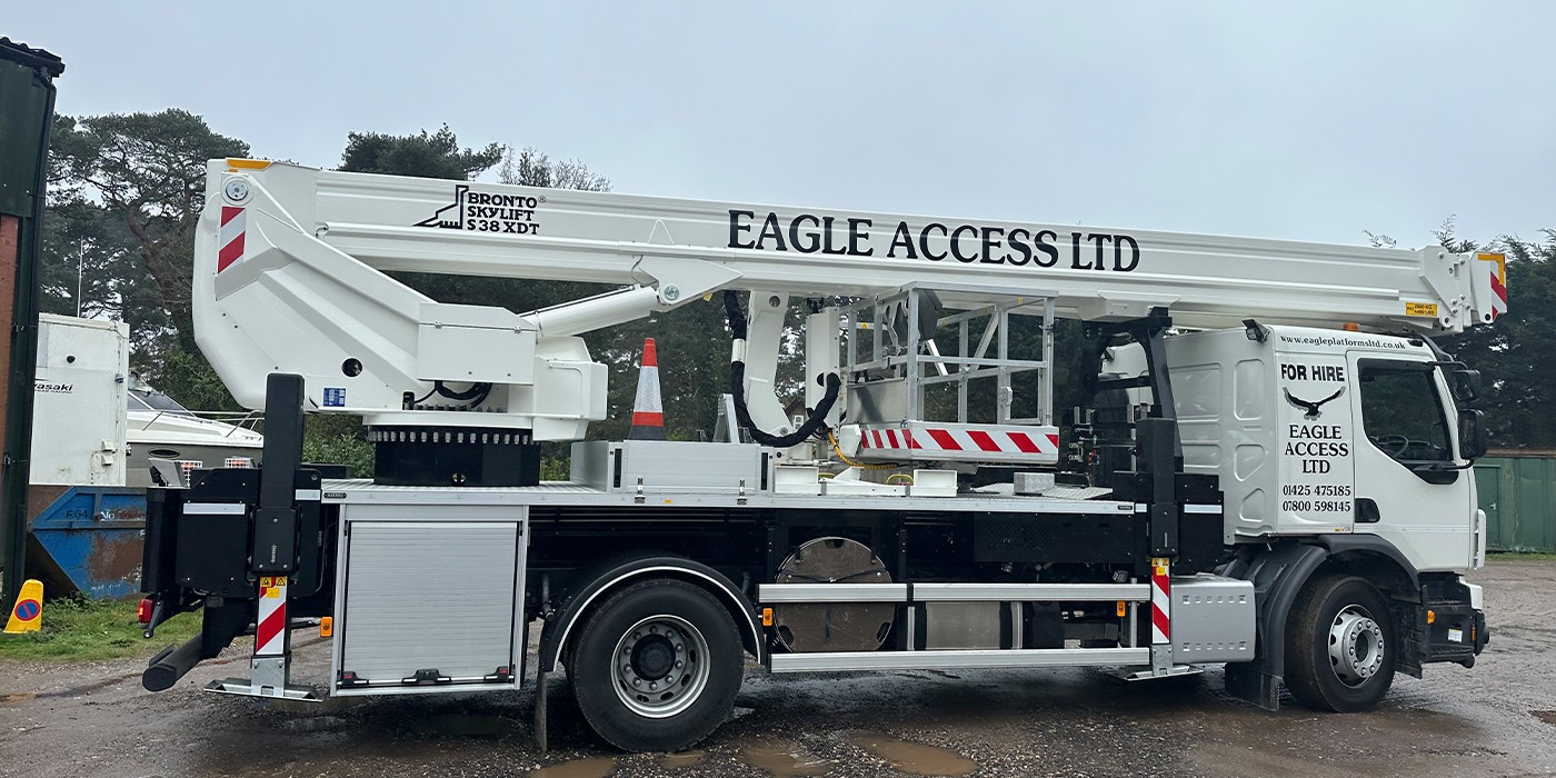 Access platform being used safely in Bournemouth by Eagle Platforms Ltd